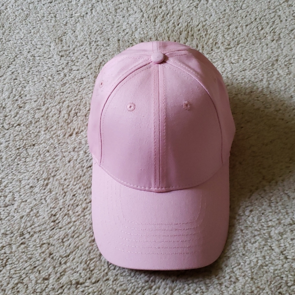 Pink baseball hat